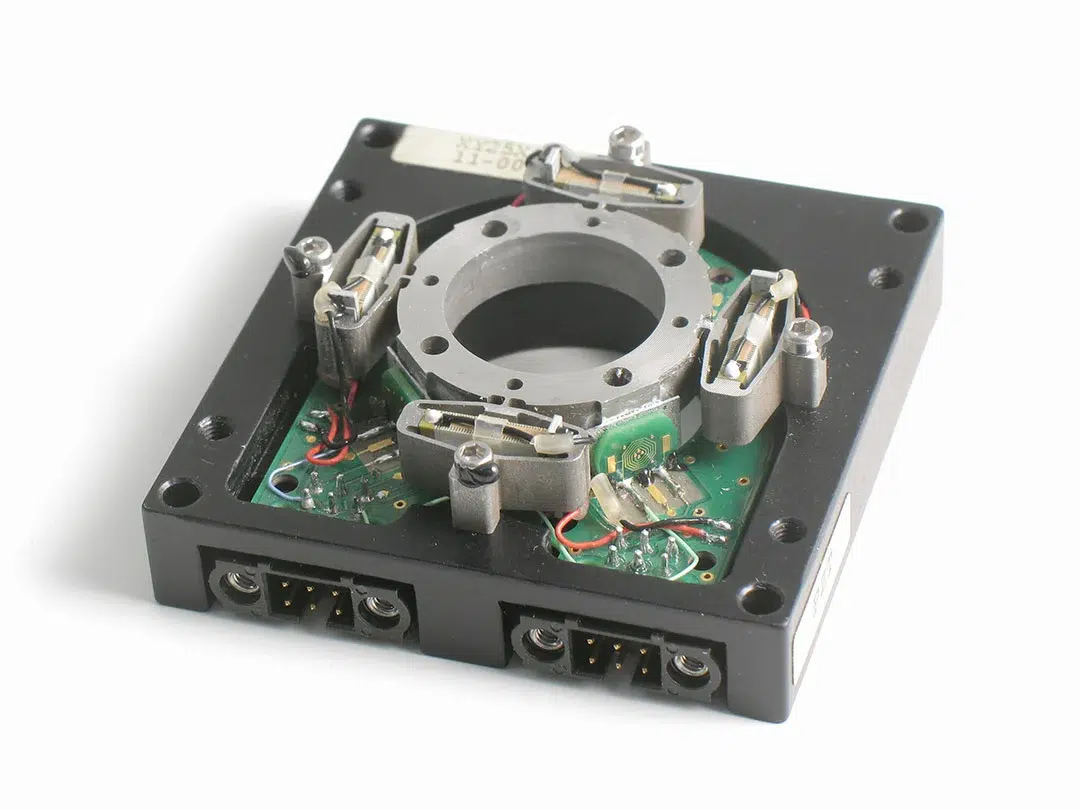 View of a CTEC piezoelectric XY stage